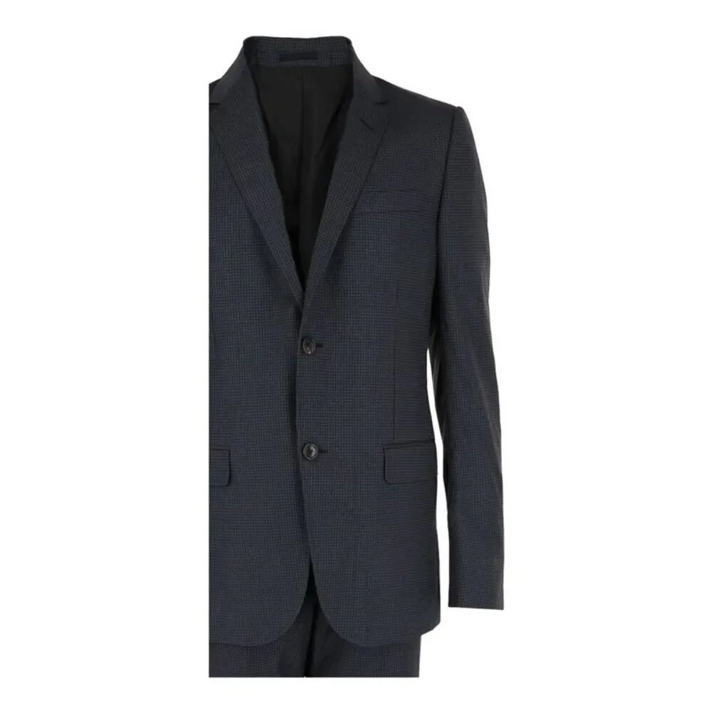 Gucci Wool Pin Dot Suit Grey Mens